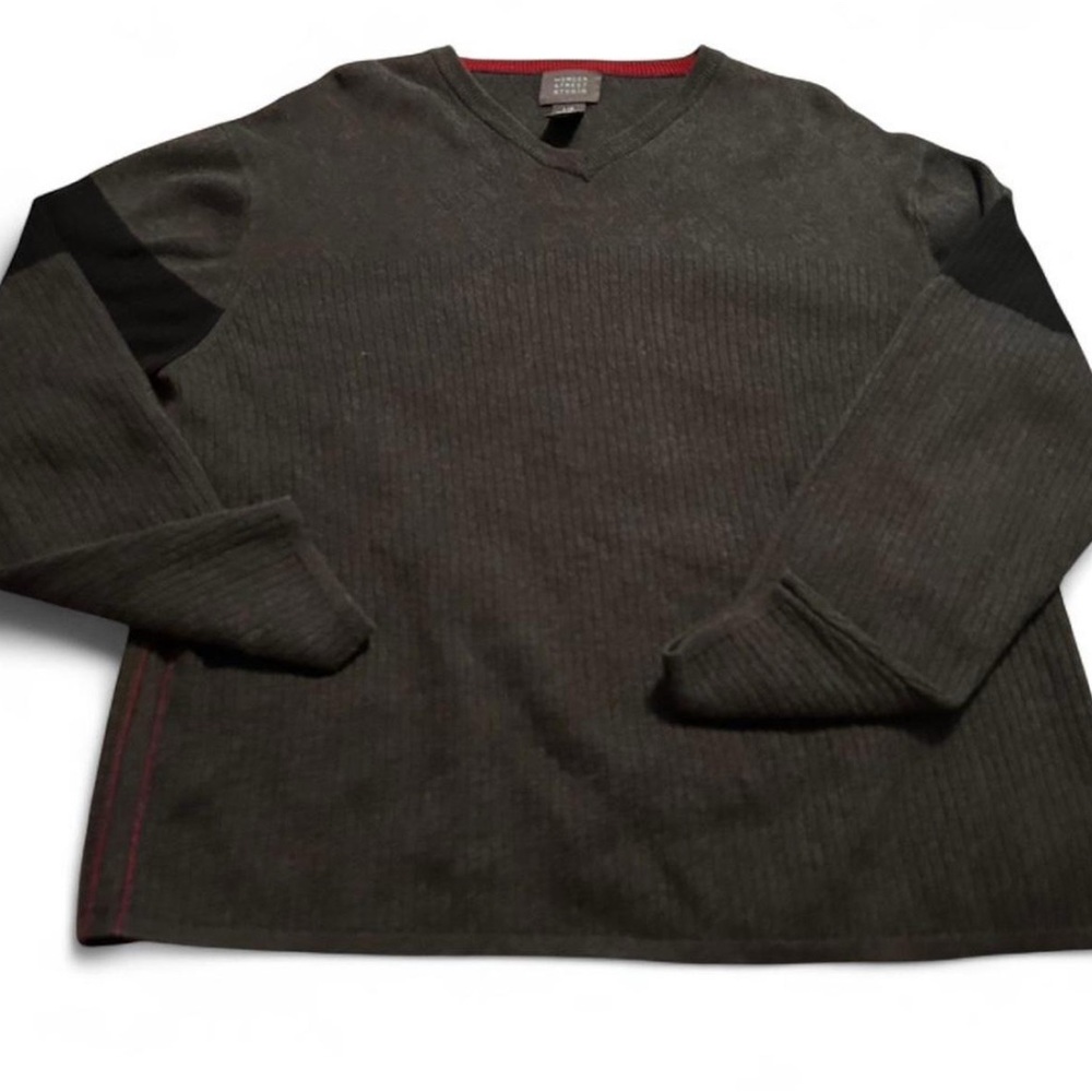 Mercer Street Studio Charcoal V-Neck Sweater